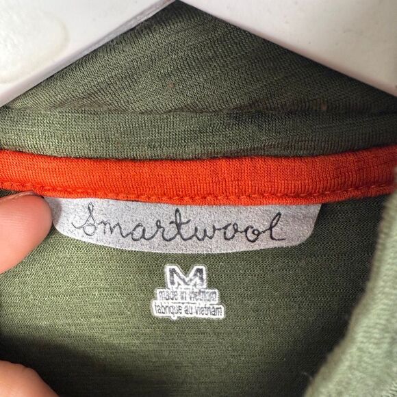 Smartwool Men's Classic 1/4 Zip Baselayer Size Medium Forest Green - Picture 6 of 11
